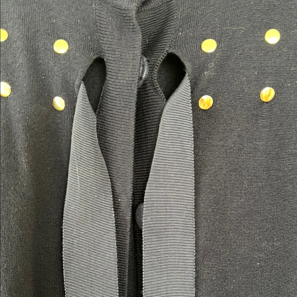 Paul Smith Black Label Navy Sweater with Gold Studs - Picture 3 of 3